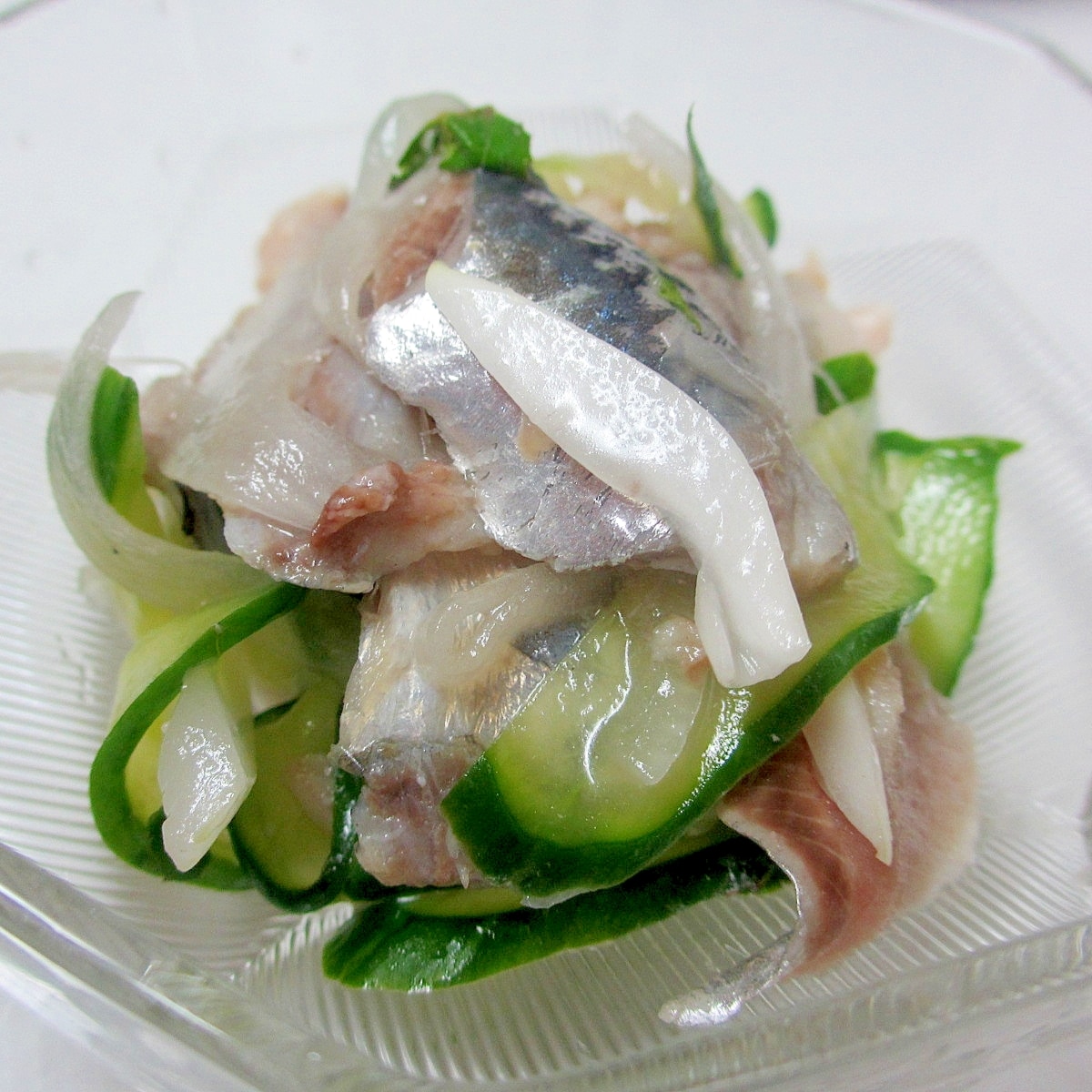 いわしとキュウリの酢の物山椒風味 いわしとキュウリの酢の物山椒風味